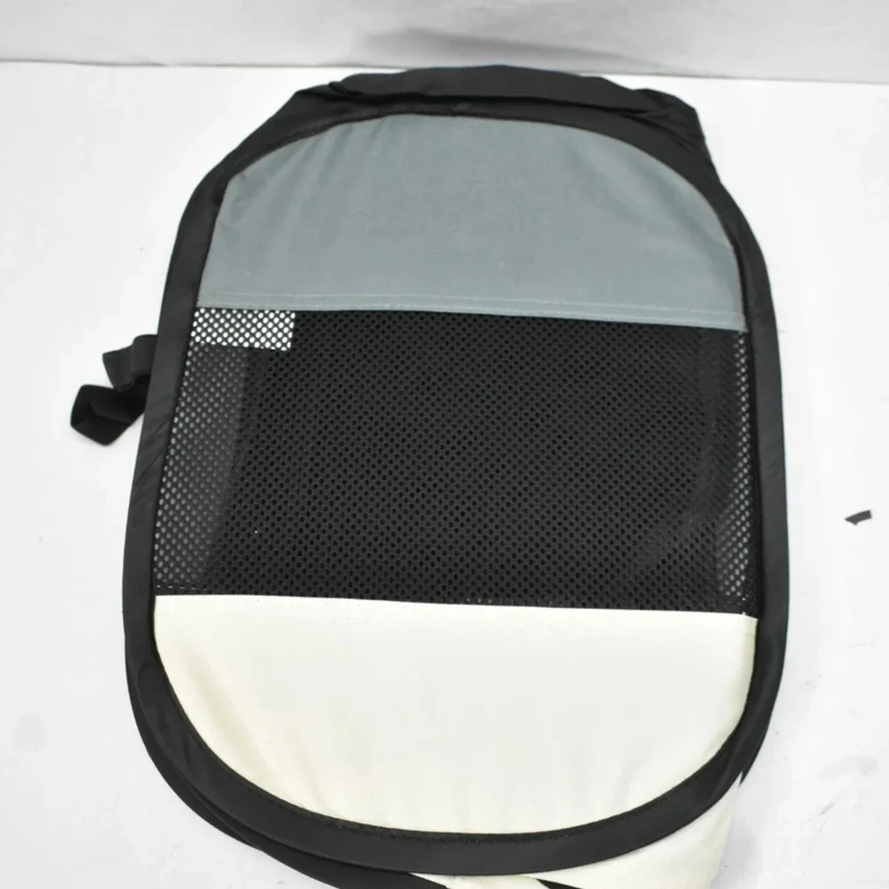 Sjedihit Black Carry Portable Playpen with Gray/White Trim
